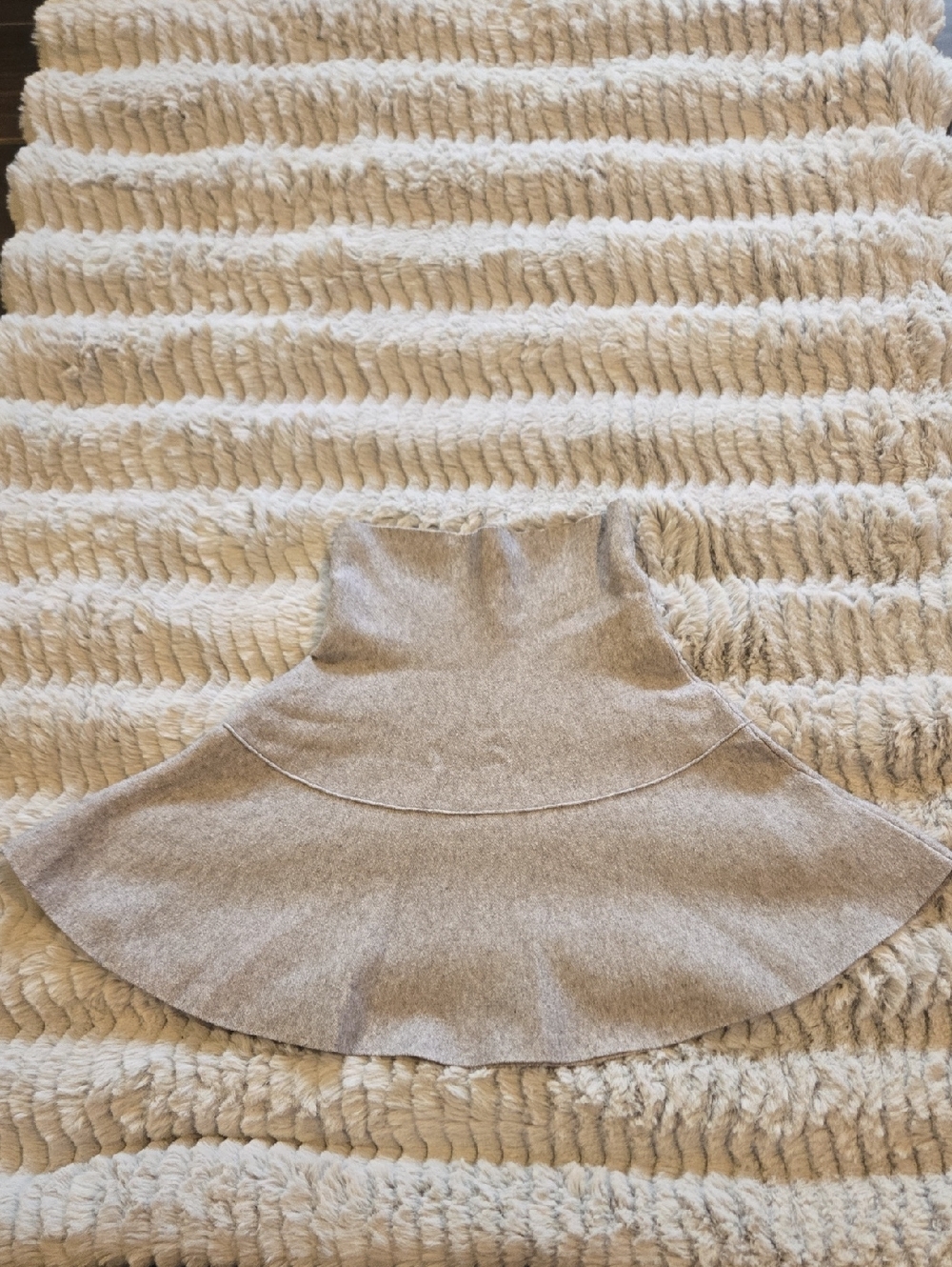 Zara Knit Flared Grey Skirt Sz M NOT